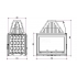 Чугунная каминная топка Invicta 800 Grande Vision Double Face с шибером (ref. 9282-44)